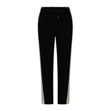 COSTER COPENHAGEN BUKSER, SPORTY PANTS, SILLE FIT, CREME/BLACK